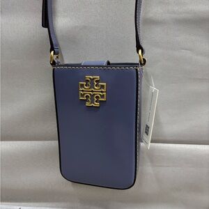 Tory Burch Purple Crossbody Bag. NWT 4 1/2” wide x 7” high. 1 1/2” deep.